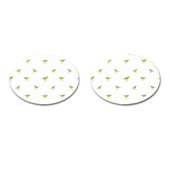 Birds Motif Pattern Cufflinks (oval) by dflcprints