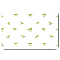 Birds Motif Pattern Large Doormat  by dflcprints