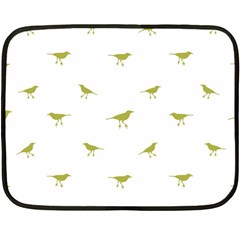 Birds Motif Pattern Double Sided Fleece Blanket (mini)  by dflcprints