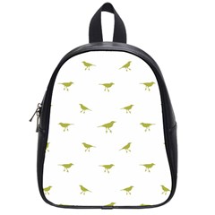 Birds Motif Pattern School Bag (small) by dflcprints