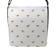 Birds Motif Pattern Flap Messenger Bag (l)  by dflcprints