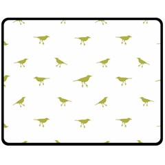 Birds Motif Pattern Double Sided Fleece Blanket (medium)  by dflcprints