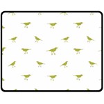 Birds Motif Pattern Double Sided Fleece Blanket (Medium)  58.8 x47.4  Blanket Back