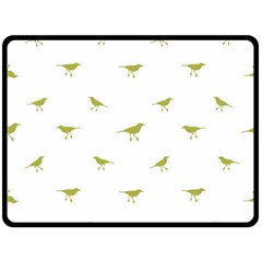 Birds Motif Pattern Double Sided Fleece Blanket (large)  by dflcprints