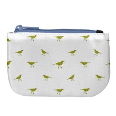 Birds Motif Pattern Large Coin Purse by dflcprints