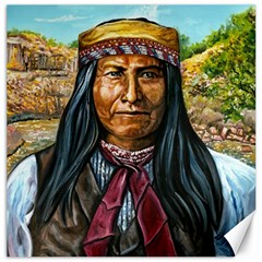 Apache Tribe Warrior Chiricahua Apache Tribe Canvas 20  X 20   by allthingseveryone