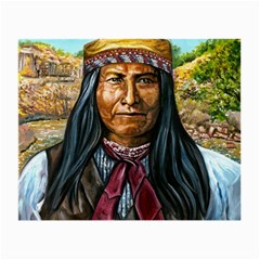 Apache Tribe Warrior Chiricahua Apache Tribe Small Glasses Cloth (2-side) by allthingseveryone