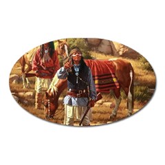 Apache Braves Oval Magnet by allthingseveryone