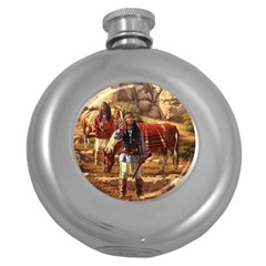 Apache Braves Round Hip Flask (5 Oz) by allthingseveryone