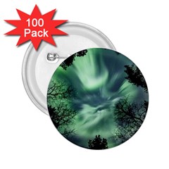 Northern Lights In The Forest 2 25  Buttons (100 Pack)  by Ucco