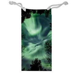 Northern Lights In The Forest Jewelry Bag by Ucco