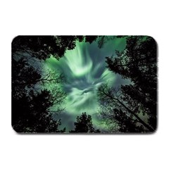 Northern Lights In The Forest Plate Mats by Ucco