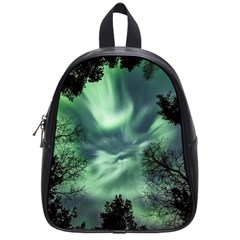 Northern Lights In The Forest School Bag (small) by Ucco