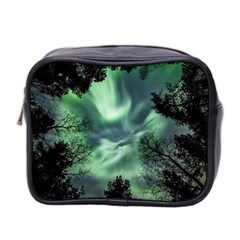 Northern Lights In The Forest Mini Toiletries Bag 2-side by Ucco