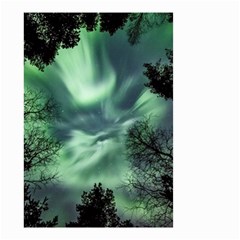 Northern Lights In The Forest Small Garden Flag (two Sides) by Ucco