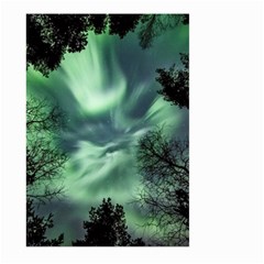 Northern Lights In The Forest Large Garden Flag (two Sides) by Ucco