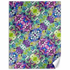 Colorful Modern Floral Print Canvas 18  X 24   by dflcprints