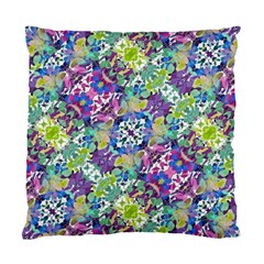 Colorful Modern Floral Print Standard Cushion Case (two Sides) by dflcprints