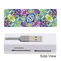 Colorful Modern Floral Print Memory Card Reader (stick)  by dflcprints