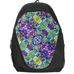 Colorful Modern Floral Print Backpack Bag by dflcprints