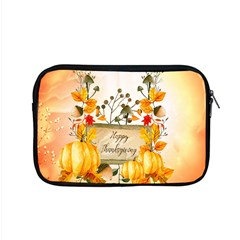 Happy Thanksgiving With Pumpkin Apple Macbook Pro 15  Zipper Case by FantasyWorld7