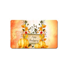 Happy Thanksgiving With Pumpkin Magnet (name Card) by FantasyWorld7