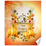 Happy Thanksgiving With Pumpkin Canvas 16  x 20   15.75 x19.29  Canvas - 1