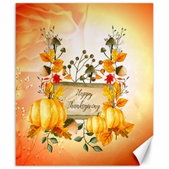 Happy Thanksgiving With Pumpkin Canvas 20  X 24   by FantasyWorld7