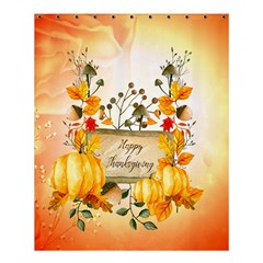 Happy Thanksgiving With Pumpkin Shower Curtain 60  X 72  (medium)  by FantasyWorld7