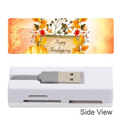 Happy Thanksgiving With Pumpkin Memory Card Reader (stick)  by FantasyWorld7