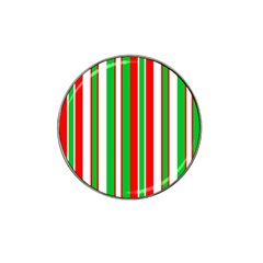 Christmas Holiday Stripes Red Hat Clip Ball Marker (4 Pack) by Celenk