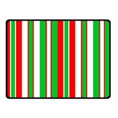 Christmas Holiday Stripes Red Double Sided Fleece Blanket (small)  by Celenk