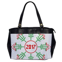 Snowflake Graphics Date Year Office Handbags by Celenk