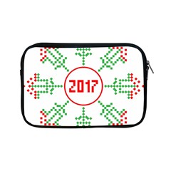 Snowflake Graphics Date Year Apple Ipad Mini Zipper Cases by Celenk