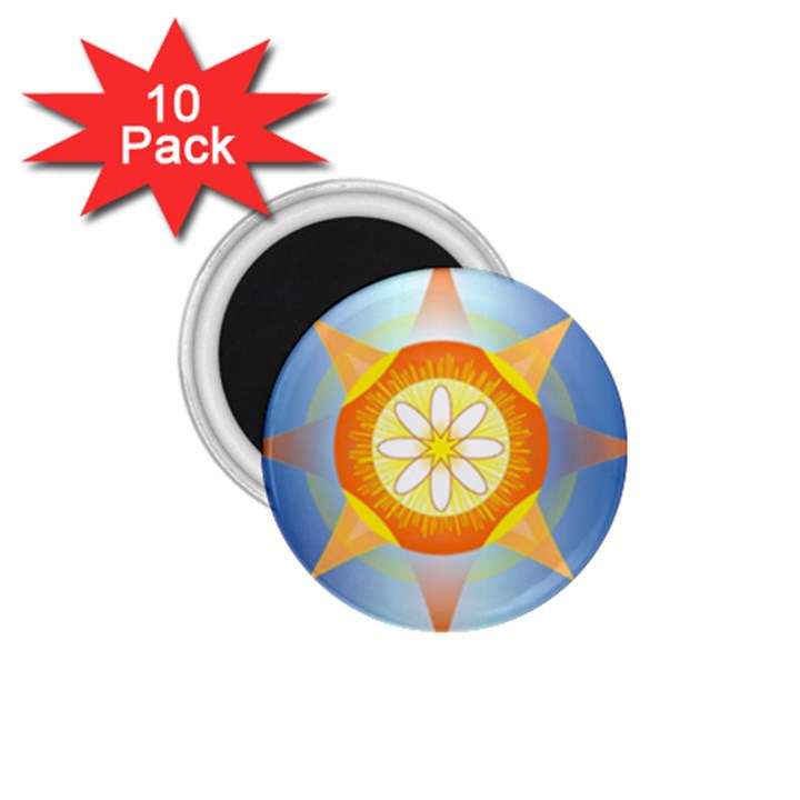 Star Pattern Background 1.75  Magnets (10 pack) 