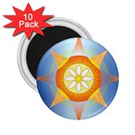 Star Pattern Background 2.25  Magnets (10 pack)  Front