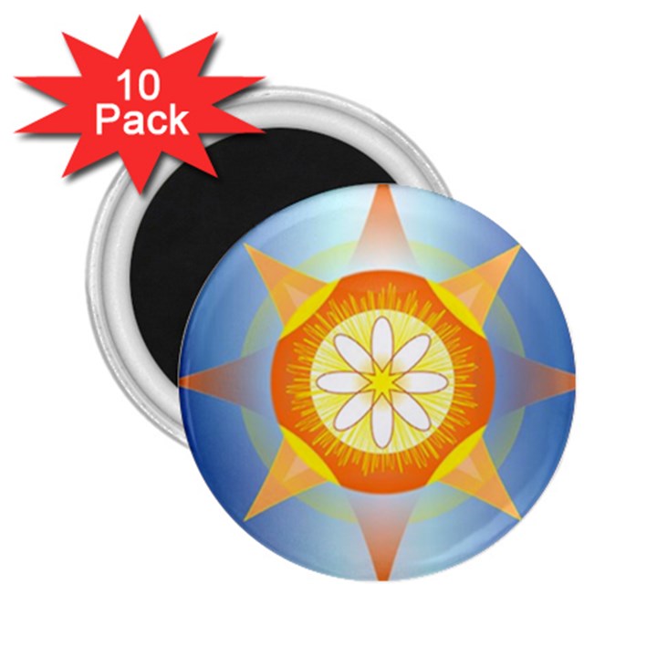 Star Pattern Background 2.25  Magnets (10 pack) 