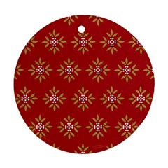 Pattern Background Holiday Ornament (round) by Celenk