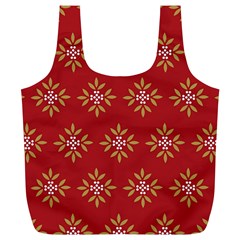 Pattern Background Holiday Full Print Recycle Bags (l) 