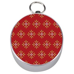 Pattern Background Holiday Silver Compasses by Celenk