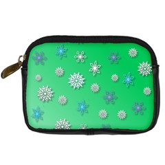 Snowflakes Winter Christmas Overlay Digital Camera Cases by Celenk