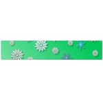 Snowflakes Winter Christmas Overlay Large Flano Scarf  Front