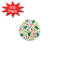 Pattern Circle Multi Color 1  Mini Magnets (100 Pack)  by Celenk