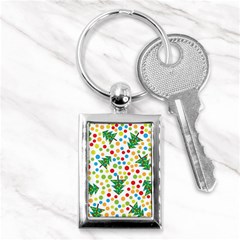 Pattern Circle Multi Color Key Chains (rectangle)  by Celenk