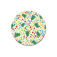 Pattern Circle Multi Color Magnet 3  (round) by Celenk