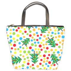 Pattern Circle Multi Color Bucket Bags by Celenk