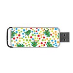 Pattern Circle Multi Color Portable USB Flash (One Side) Front