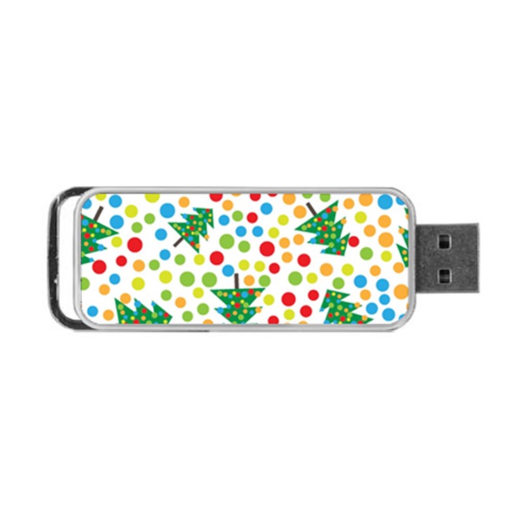 Pattern Circle Multi Color Portable USB Flash (One Side)