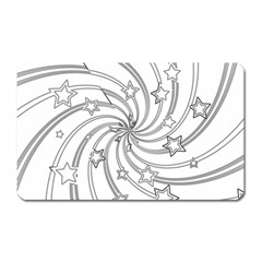 Star Christmas Pattern Texture Magnet (rectangular) by Celenk