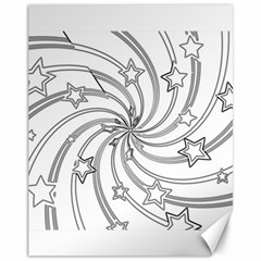 Star Christmas Pattern Texture Canvas 11  X 14   by Celenk